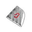 Tesla Model 3 2023+ Carbon Fiber Door Switch Stickers 4pcs Set Silver - 2