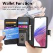 Xiaomi 14T Case: MagSafe RFID Anti-theft Zipper Wallet Leather (Black) - 8