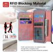 Redmi 13C 4G/Poco M6 Pink Leather MagSafe RFID Wallet Phone Case - 9