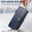 Redmi Note 11 4G Global Case: MagSafe RFID Zipper Wallet Leather (Blue) - 4