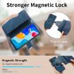 Redmi Note 11 4G Global Case: MagSafe RFID Zipper Wallet Leather (Blue) - 7