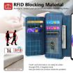 Redmi Note 11 4G Global Case: MagSafe RFID Zipper Wallet Leather (Blue) - 9