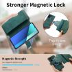 Redmi Note 13 4G Case - MagSafe RFID Zipper Wallet Leather (Green) - 7