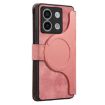 Redmi Note 13 5G Case - MagSafe RFID Zipper Wallet Leather (Pink) - 3