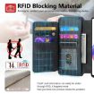 Redmi Note 13 Pro 4G Case - MagSafe RFID Zipper Wallet Leather (Black) - 9
