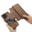 Redmi Note 13 Pro 4G Case - MagSafe RFID Zipper Wallet Leather (Brown) - 6