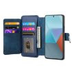 Redmi Note 13 Pro+ Case: MagSafe RFID Zipper Wallet Leather (Blue) - 4