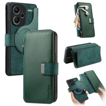 Redmi Note 13 Pro+ Case Neo MagSafe RFID Wallet Leather (Green) - 1