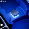 4pcs Blue USB LED Car Atmosphere Lights - 1