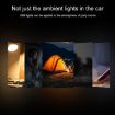4pcs Red USB LED Car Atmosphere Lights - 2