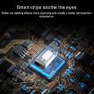 Car USB LED Atmosphere Light 4pcs - Ice Blue Lighting Kit - 4