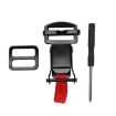 Universal Motorcycle Helmet Quick Release Double D-buckle Clip (Black) - 2