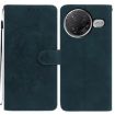 Xiaomi Poco F7 Pro Green Leather Case - Moonlit Butterfly Dance Pattern - 1