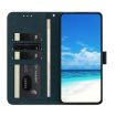 Xiaomi Poco F7 Pro Green Leather Case - Moonlit Butterfly Dance Pattern - 4