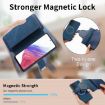 OPPO Reno13 F Case: Neo MagSafe RFID Zipper Wallet Leather (Blue) - 7