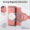 OPPO Reno13 F Case: MagSafe RFID Zipper Wallet Leather (Pink) - 6
