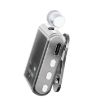 K89 Business Lavalier Single Ear Bluetooth Earphones - Silver - 2