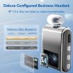 K89 Business Lavalier Single Ear Bluetooth Earphones - Silver - 7