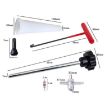 13pcs Car Tire Repair & Valve Installation Tool Set (Red) - 2