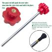 30pcs Car Tire Repair & Valve Installation Tool Set - Red - 6