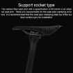 TOSEEK P300 Carbon Fiber 3D Printed Bike Seat - 3K Plain Weave - 7
