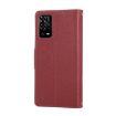 OPPO A55/A54 4G/5G Red Leather Wallet Phone Case with Crossbody Strap - 3