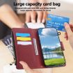 OPPO A55/A54 4G/5G Leather Wallet Phone Case with Crossbody Strap - Black - 8