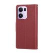 OPPO Reno13 Pro Red Leather Wallet Phone Case with Crossbody Strap - 3