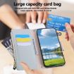 OPPO A78/A58 5G Sky Blue Leather Wallet Phone Case with Strap - 8