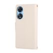 OPPO A78/A58 5G Leather Wallet Phone Case with Crossbody Strap - White - 3