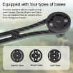 TOSEEK Carbon Fiber Road Bike Handlebar with Meter Bracket 3K Matte - 5
