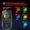HXSJ T66 Black RGB Rechargeable Mouse - Wired & Wireless 3 Modes - 4