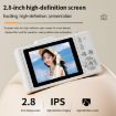 V5 64MP Retro Digital Camera 4K, 180 Flip Screen, Large Lens White - 7
