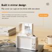 V5 64MP Retro Digital Camera 4K, 180 Flip Screen, Small Lens White - 5