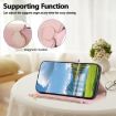 Realme C75/14X 5G Pink Leather Wallet Phone Case with Crossbody Strap - 5