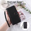 Xiaomi 15 Ultra Leather Phone Case with Crossbody Strap - Black Wallet - 7