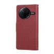 Redmi K80 Pro/Poco F7 Ultra Leather Wallet Phone Case with Strap (Red) - 3