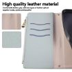 Redmi K80 Pro/Poco F7 Ultra Sky Blue Leather Wallet Case with Strap - 9