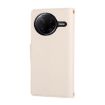 Redmi K80 Pro/Poco F7 Ultra White Leather Wallet Case with Strap - 3