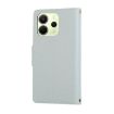 Redmi Note 14 4G Leather Wallet Phone Case with Strap - Sky Blue - 3