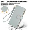 Redmi Note 14 4G Leather Wallet Case with Crossbody Strap - Sky Blue - 4