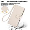Redmi Note 13 Pro+ Leather Wallet Case with Crossbody Strap - White - 4