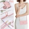 Redmi Note 13 5G Pink Leather Wallet Case with Crossbody Strap - 6