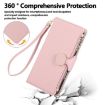 Redmi Note 13 Pro 5G Pink Leather Wallet Case with Crossbody Strap - 4