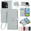 Redmi Note 13 Pro 5G Sky Blue Leather Wallet Case with Strap - 1