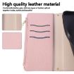Redmi 13C Pink Leather Phone Case Wallet with Crossbody Strap - 9