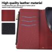 Redmi Note 14 5G Leather Wallet Case with Crossbody Strap - Black - 9