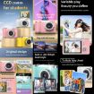 LK007 2.4" HD CCD Retro Kids Camera - Pink - 2