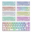 HXSJ V200 Russian Wired RGB Mechanical Keyboard, 68 Keys, 1.7m Cable, White - 5