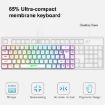 HXSJ V200 Russian Wired RGB Mechanical Keyboard, 68 Keys, 1.7m Cable, White - 6